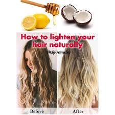Instagram Photo By Diy Remedies Jul 2 2016 At 1 23pm Utc How To Lighten Hair Lighten Hair Naturally Natural Hair Styles