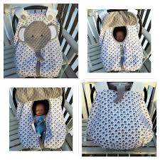 Awesome For Summer Lightweight And Breathable Swaddle Fabric Fitted Elephant Car Seat Canopy With Peek A Boo Opening Plus A Snap Opening With Images Car Seats Baby Sewing Projects Baby Sewing