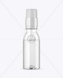 Clear Glass Medicine Bottle Mockup In Bottle Mockups On Yellow Images Object Mockups