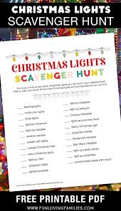 Christmas Lights Scavenger Hunt Printable List For Kids In 2020 Christmas Light Scavenger Hunt Christmas Scavenger Hunt Christmas Activities For Families