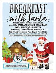 Breakfast With Santa Event Flyer Printable Pancakes Etsy Charity Work Ideas Event Flyer Coloring Contest