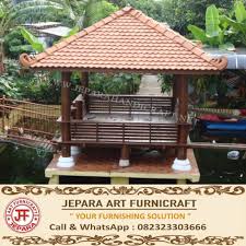 Gazebo Minimalis Kelapa Di Atas Kolam Taman Gazebo Kolam Taman Kolam