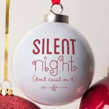 Personalised Bauble Silent Night Gettingpersonal Co Uk Personalised Christmas Baubles Personalised Bauble Personalized Christmas