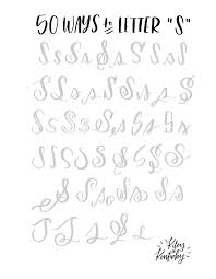 50 Ways To Letter S Lettering Lettering Alphabet Lettering Fonts