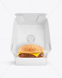Download Burger In Box Mockup In Box Mockups On Yellow Images Object Mockups PSD Mockup Templates