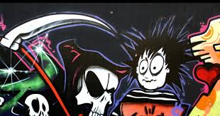 Paling Bagus 16 Gambar Kartun Keren Di Tembok Graffiti Studio Mayapada Wow Keren Jalan Di Gang Kampung Slawi Ini Ada Lukis Di 2020 Gambar Grafit Graffiti Street Art