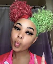 Barbianax Dyed Natural Hair Natural Hair Styles Colored Curly Hair