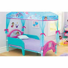 Dora The Explorer Delta Canopy Toddler Bed On Sale Babiesrus Toddler Bed Bedroom Decor Toddler Beds