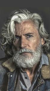 Pin By Helena On Fashion Grey Hair Men Handsome Older Men Grey Beards