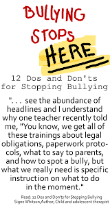 12 Dos And Don Ts For Stopping Bullying Child Bullying Bullying Awareness Stop Bullying