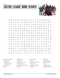 Free Printable Justice League Word Search Free Printable Justice League Word Search Activity For Kids And Dc Universe Fans Ha In 2020 Justice League Word Find League