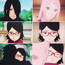 Papa Sasuke And Mama Sakura Such Cute Moments Sakura And Sasuke Naruto Sasuke Sakura Anime Naruto