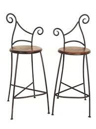 Tabourets De Bar Fer Forge Et Palissandre Style Industriel Tabouret De Bar Fer Forge Tabouret