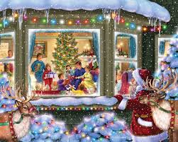 Gift Giving 1000 Pieces Vermont Christmas Company Puzzle Warehouse Vermont Christmas Company Christmas Jigsaws Christmas Jigsaw Puzzles