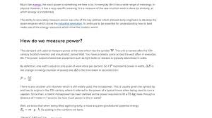 Learn What Power Means And How We Use It To Describe The Rate Of Energy Transfer In 2020 Kinetic And Potential Energy Potential Energy Physics Problems