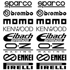1set Stickers Car Kit Sponsor Technical Auto Tuning 200 Mm Each Sk 011 Wish Pegatinas Para Coches Stickers Para Autos Calcos Para Autos