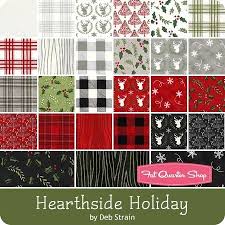 Hearthside Holiday Half Yard Bundle Deb Strain For Moda Fabrics Moda Christmas Fabrics Christmas Cloth Store Holiday Fabric Christmas Fabric Holiday Charms