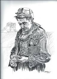 Pay Day Coal Mining Art Industrial Art