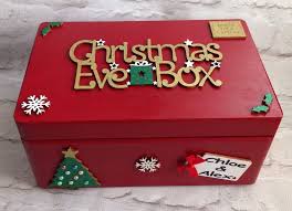 Personalised Christmas Eve Box Ebay Wooden Christmas Eve Box Personalised Christmas Eve Box Diy Christmas Eve Box