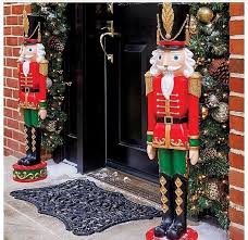 Life Size Nutcracker 3ft Indoor Outdoor Christmas Toy Soldier Set 2 Decoration Christmas Toy Soldiers Nutcracker Christmas Decorations Christmas Soldiers