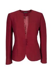 Kirmizi Klasik Bayan Ceket Modelleri Blazer Feminino Casacos Femininos Moda
