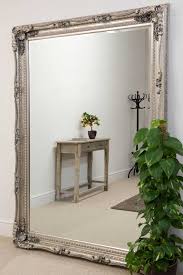 Charlton Extra Large Silver Mirror 154x215cm Soraya Interiors Mirror Wall Bedroom Large Bedroom Mirror Mirror Decor Living Room