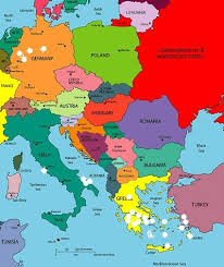 This Is It We Re Off To Europe Eastern Europe Map Europe Map Eastern Europe