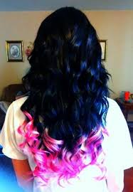 Black Hair With Pink Tips Love This Hair Hair Styles Cool Hair Color