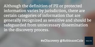 Pii In Your Esi The Intersection Of Data Privacy And E Discovery Data Privacy Discovery