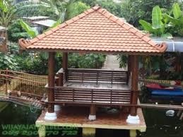 Gazebo Glugu Taman Kolam Atap Genteng Sirap Desain Minimalis Jual Harga Murah Jati Jepara Ukuran Gambar De Gazebo Pertamanan Belakang Rumah Taman