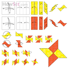 Ninja Star Animated Origami Instructions How To Make Origami Ninja Star Origami Paper Ninja Stars Ninja Star