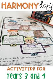 Teach Students The Importance Of Harmony Day In Australia With These Fun Informative Printables Teachin Harmony Day Activities Harmony Day Education Poster