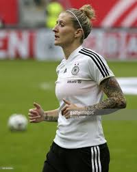 Anja Mittag Of Germany Raects During The International Friendly Match Between Germany And France At Spard Usa Soccer Women Female Football Player Womens Soccer