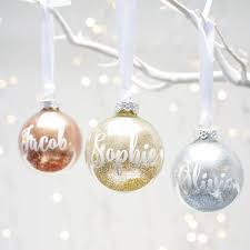 Personalised Glitter Bauble Diy Christmas Baubles Personalised Christmas Baubles Christmas Ornaments