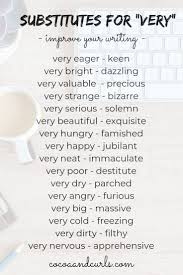 Writing Help Substitutes For Very Essay Writing Skills English Writing Skills Writing Words