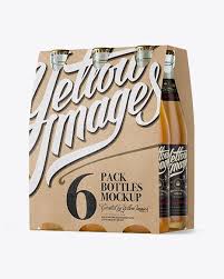 Download Free And Premium Packaging Mockups Kraft Paper 6 Pack Beer Bottle Carrier Mockup 3 4 View In Category B In 2020 Mockup Free Psd Bottle Mockup Mockup Free Download PSD Mockup Templates