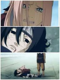 People Gave Sakura Shit For Crying At This Moment But Like Come On The Person She Loved Just Died Naruto Shippuden Anime Naruko Uzumaki Sasusaku