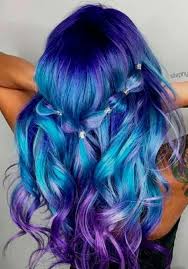 Pin By Ashley Orr On Hair Styles Hair Styles Blue Ombre Hair Bright Hair Colors