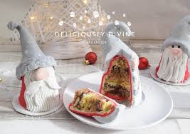 Scandinavian Nordic Christmas Gnomes These Have Cake In Their Tummies Icing And Ganache All Over Them Th Christmas Cake Designs Christmas Cake Holiday Cakes