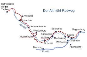 Karte Altmuhltal Radweg Von Tourmondial De In 2020 Radtour Fahrradtour Radtouren