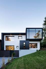 56 Stylish Home Black And White House Exterior Design 40 Oneonroom Contemporary House Exterior House Designs Exterior White Exterior Houses