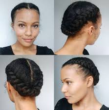 50 Updo Hairstyles For Black Women Ranging From Elegant To Eccentric Easy Braided Updo Natural Hair Styles Hair Styles