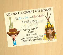 Uitnodiging Indianen Indian Birthday Parties Cowboys And Indians Wild West Party