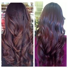 Image Result For Purple End Tip Balayage Ecaille Dark Brown Straight Brown Straight Hair Balayage Brunette Balayage Hair
