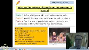 Health And Social Care Unit 1 Infancy Physical Development Lesson 1 Physical Development Development Social Care
