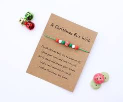 Christmas Eve Box Filler Christmas Eve Gift Idea Christmas Wish Bracelet By Littlebir Christmas Eve Gift Christmas Eve Box Fillers Christmas Eve Box For Kids