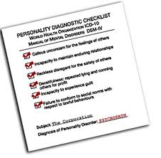 Subject The Corporation Diagnosis Psychopath Mental Disorders Dsm Iv Psychopath