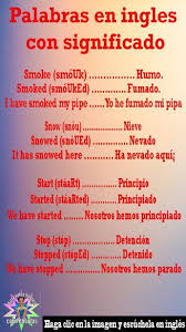 Palabras En Ingles Con Significado Aprende Ingles Pronunciacion Palabras En Ingles Vocabulario Ingl English Words Learn English Words Useful Spanish Phrases