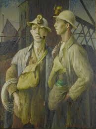 Harold Harvey English 1874 1941 Tin Miners 1939 Oil On Canvas 101 5 X 76 Cm Art Painting Art Works