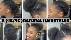 6 Natural Hairstyles On Short Medium Hair 4b 4c Youtube Natural Hair Styles Easy Natural Hair Styles Short Natural Hair Styles
